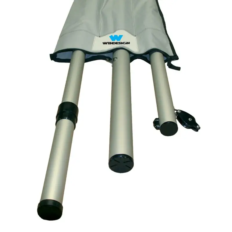 Sacca per Alberature Optiparts per Laser® e ILCA® - Trasporto Sicuro con Scomparti e Chiusura a Cerniera in Nylon 600 D, Colore Grigio Chiaro - Pratica e Robusta per Alberi e Boma Reso Gratuito