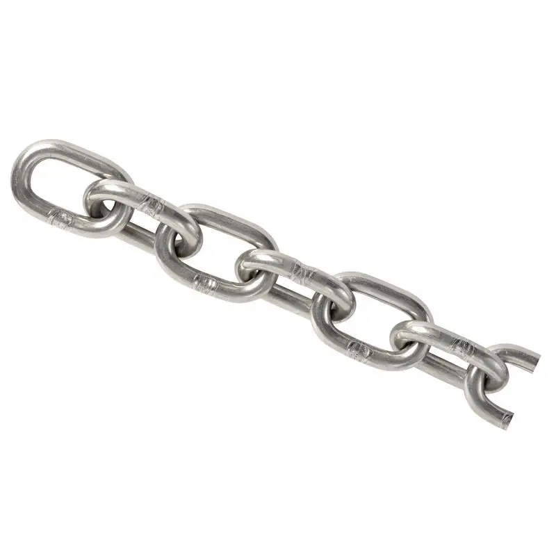 Ultimissimo Modello Catena Inox Genovese 5 mm x 50 m - Maglia Allungata per Ormeggi Fissi e Banchina