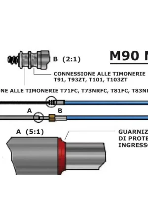 Bestseller Cavo M90 Mach da 14' per timonerie Ultraflex e Teleflex SAFE/TQC/NFB - Ricambio Nautico di Qualità