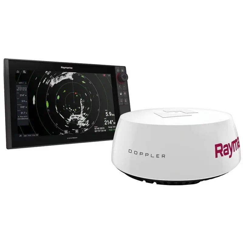 Esclusivo Raymarine Quantum Q24D Radar Doppler 24 Miglia con alimentazione senza cavi, accensione immediata, tracciamento automatico bersagli e visualizzazione multi-colore.