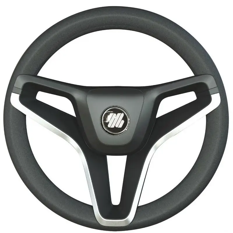 Volante Portofino Nero 350mm con Razze Profilo Oro - Corona in Materiale Termoplastico Antiurto e Impugnatura Morbida per Esplorazioni Nautiche Compra Adesso