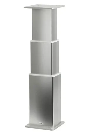 Prezzo Scontato Gamba tavolo tri-telescopica rettangolare 12V in alluminio anodizzato per nautica, adatta per uso interno ed esterno, personalizzabile su richiesta.