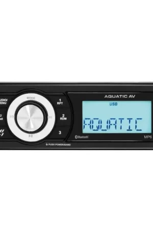 Must-Have Sintolettore Stagno MP6 AQUATIC AV - Bluetooth, USB, MP3, AM/FM/DAB, Schermo TFT, Impermeabile IP65, 4x45W, Accessori Inclusi per Barche e Nautica