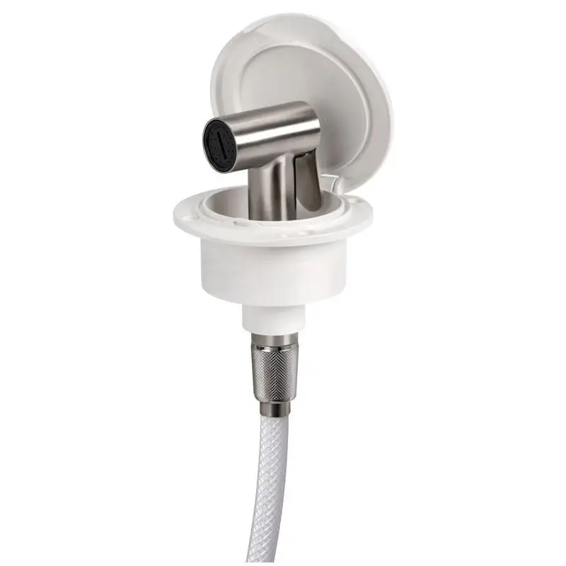 Offerta Doccia Classic Evo Tiger con Tubo in PVC 2,5 m - Struttura in Acciaio Inox e Vano di Alloggiamento Bianco in ASA UV Resistente per Imbarcazioni