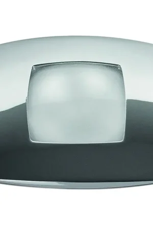 Spot LED per Interni SEXTANS BIG QB © in Ottone Argento Cromato con Diffusore in Vetro Sabbiato - Illuminazione Elegante per Ambienti Nautici e Interni | Foresti e Suardi 3200 °K Acquista Ora