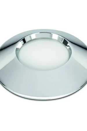 A Buon Prezzo Faro LED SEXTANS I in Ottone Argento Cromato - 3200 °K Bianco per Illuminazione Nautica Interna con Diffusore in Vetro Sabbiato - Marca Foresti e Suardi