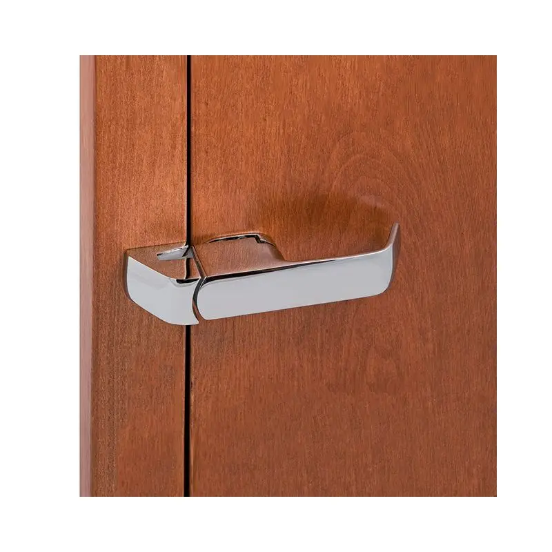 Maniglia a Rotazione in Ottone Argento Cromato con Squadretta di Riscontro - Foresti e Suardi, Design Christian Grande Must-Have