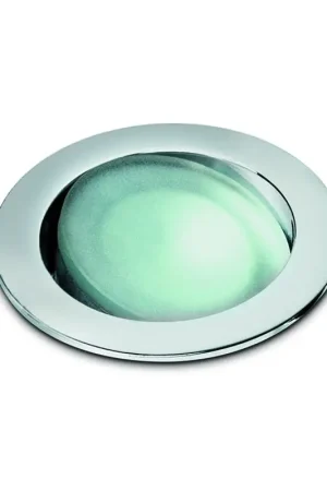 A Buon Prezzo Faretto Orientabile da Esterno Foresti e Suardi in Ottone Argento Cromato con Power LED 3200 °K Bianco - Design Elegante e Alta Efficienza Energetica per Nautica e Barche