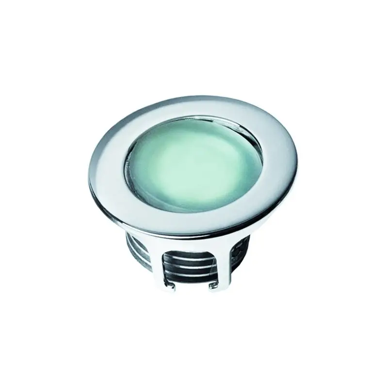 Reso Gratuito Spot Orientabile MIRA TT in Ottone Argento Cromato con Power LED 3200 °K Bianco - Illuminazione Nautica per Esterni - Foresti e Suardi, Design Elegante e Resistente, Diffusore in Vetro Sabbiato, Efficienza Energetica e Sicurezza Fotobiologica