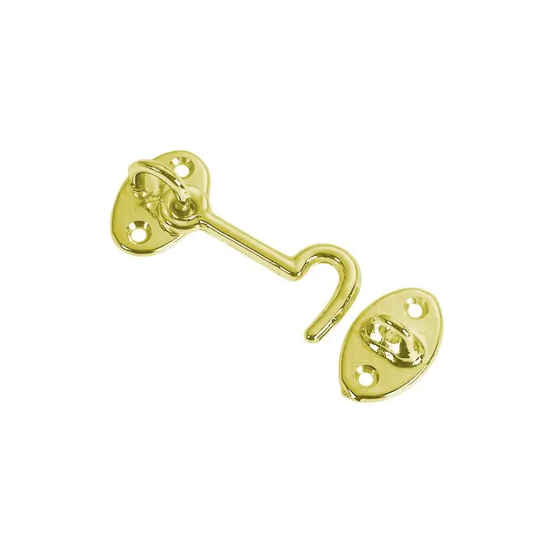 Vendita Finale Fermaporta in Ottone Giallo Lucido 60 mm con Doppio Snodo - Foresti e Suardi - Accessorio Nautico per Barche