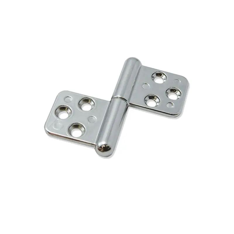 Cerniera per Mobili in Ottone Argento Cromato Destro - Foresti e Suardi - Accessori Nautici e Vela Quantità Limitata