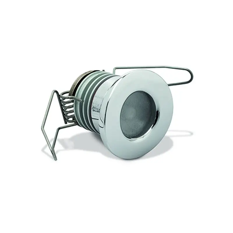 Spot LED NAOS T in Ottone Argento Cromato - Foresti e Suardi - Illuminazione per Esterni con Dissipatore in Alluminio Anodizzato - 4000°K Bianco Occasione