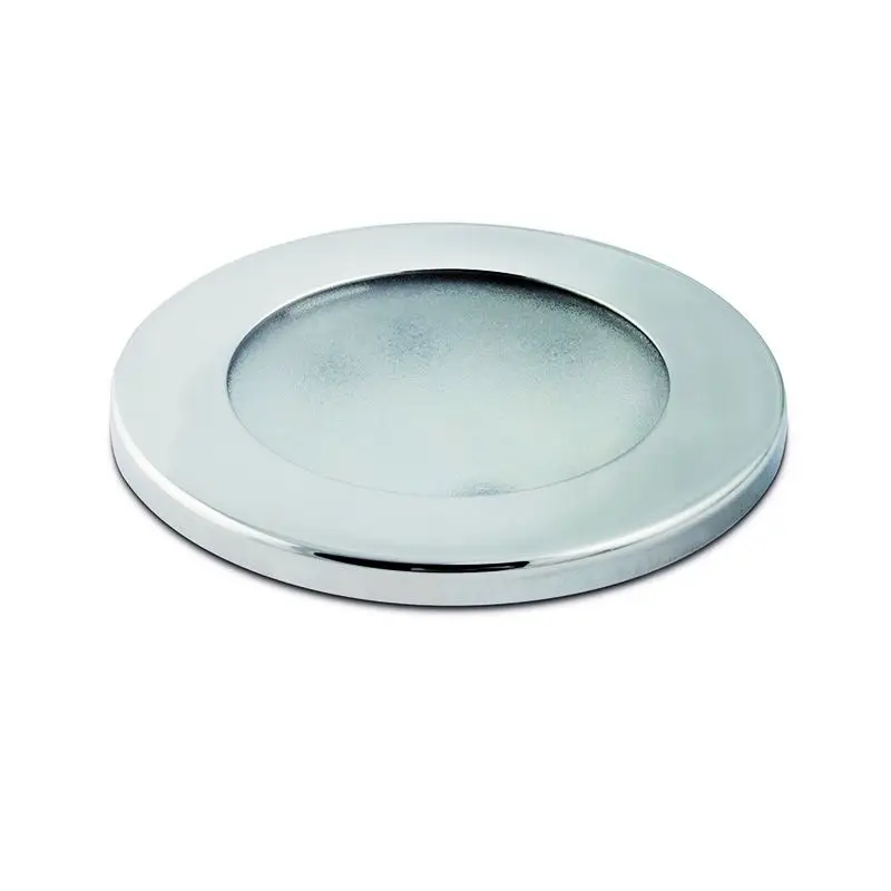 Di Tendenza Spot LED per Esterni THABIT T Verniciato Bianco con Illuminazione Rossa - Foresti e Suardi, Corpo in Policabonato e Ghiere in Acciaio Inox, Fissaggio Flessibile, Gruppo di Rischio Fotobiologico EN 62471