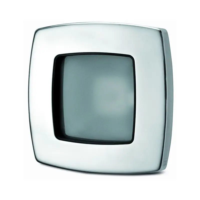 Professionale Spot LED Esterni Foresti e Suardi OMEGA Inox Lucido 3200°K Bianco - Dimmerabile con Corpo in Tecnopolimero e Ghiera in Acciaio Inossidabile AISI 316 L - Gruppo di Rischio Fotobiologico EN 62471