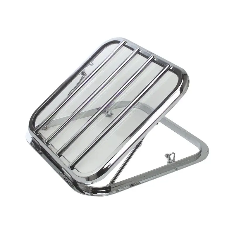 Offerta Speciale Passo d'uomo in ottone argentato cromato con plexiglass chiaro - Foresti e Suardi - Design elegante e resistente, disponibile su richiesta con cristallo