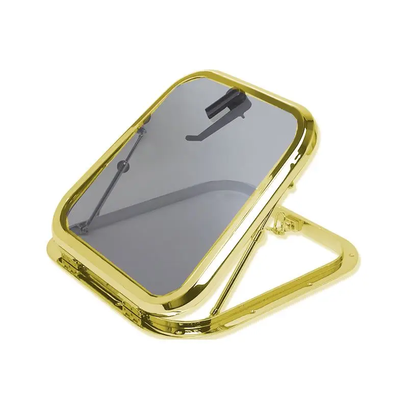 Solo Oggi Passo d'uomo in ottone giallo lucido con Plexiglass scuro - Foresti e Suardi, disponibile su richiesta con cristallo