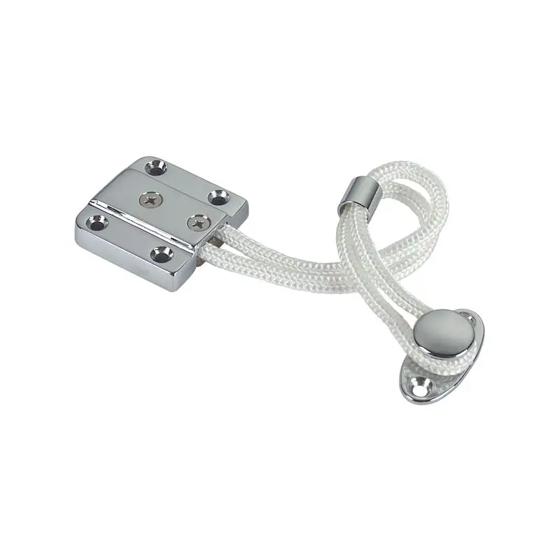Fermaschienale in Ottone Argento Cromato con Cavetto in Nylon - Foresti e Suardi - Perfetto per la Vela e la Nautica Ultima Occasione