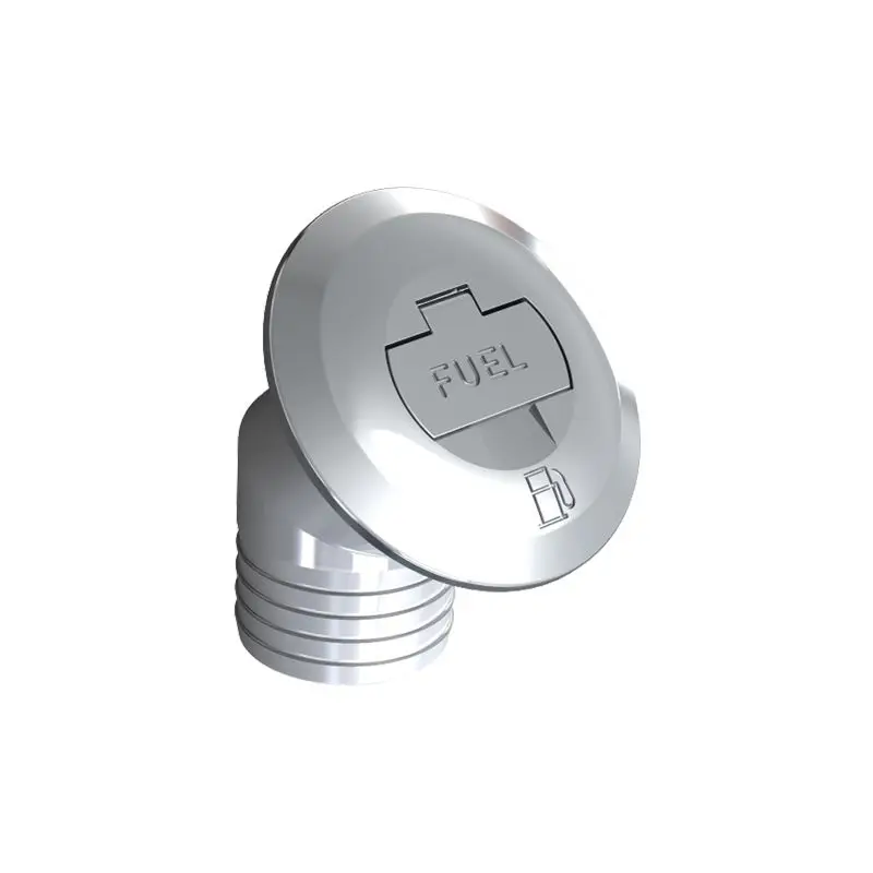 Tappi Imbarco in Ottone Cromato Ø 50 mm con Levetta per Apertura e Serratura - Foresti e Suardi - Design Inclinato 30° per Nautica e Barche Quantità Limitata