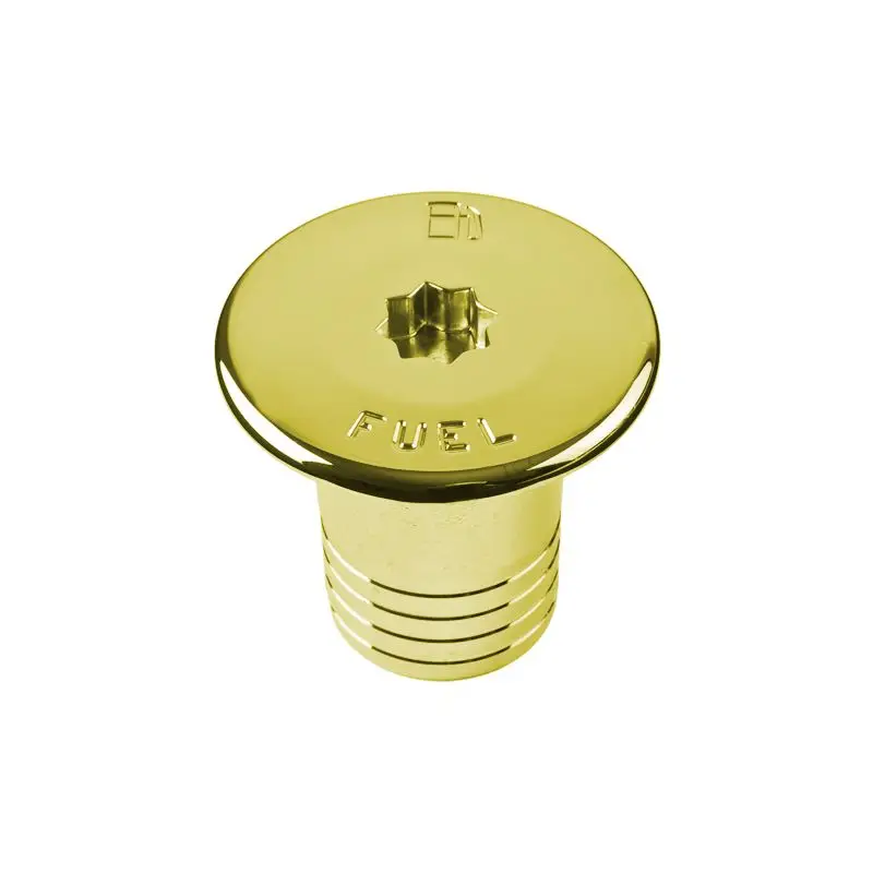 Tappo imbarco in ottone giallo lucido Ø 50 mm Diesel - Foresti e Suardi con apertura a stella Più Venduto