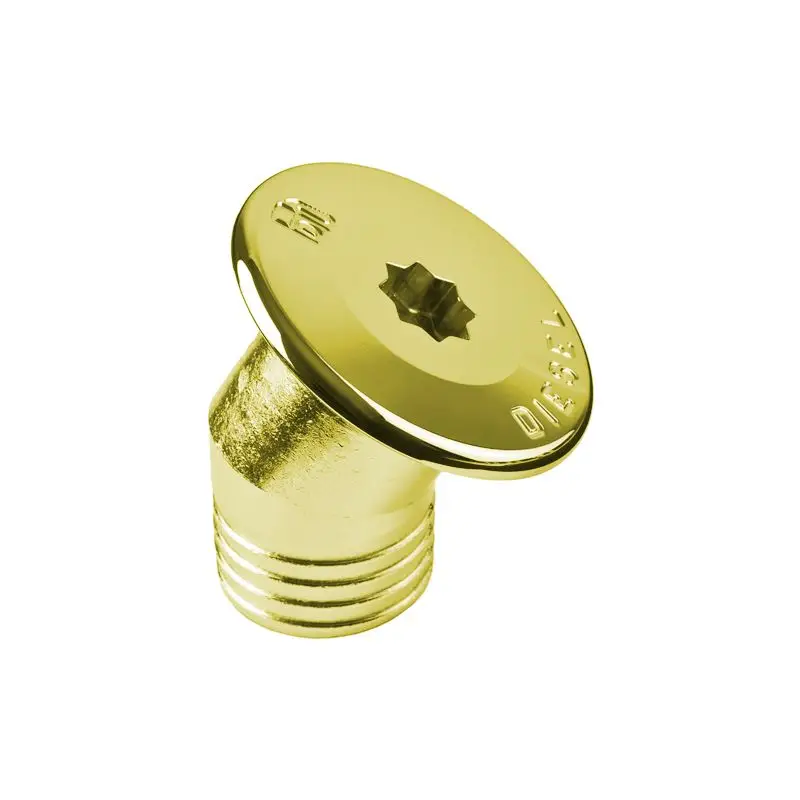 Tappo imbarco in ottone giallo lucido Ø 38 mm con apertura a stella inclinato 30° - Foresti e Suardi Must-Have