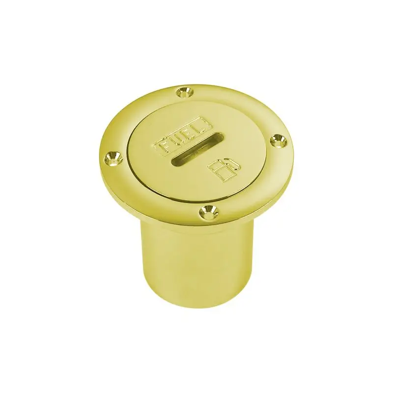Affare Tappi imbarco in ottone giallo lucido Ø 38 mm con cavetto inox - Foresti e Suardi, Tappi apribili completi di cavetto inox per nautica e barche
