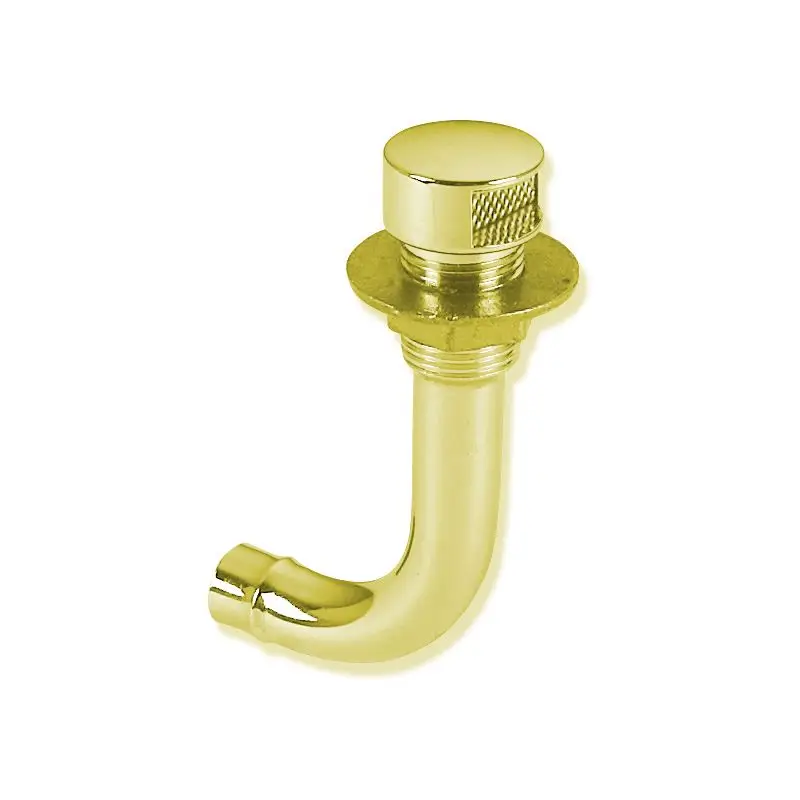 Scelto Dai Clienti Sfiato Carburante in Ottone Giallo Lucido Destro Ø 16 mm con Reticella Antifiamma - Foresti e Suardi