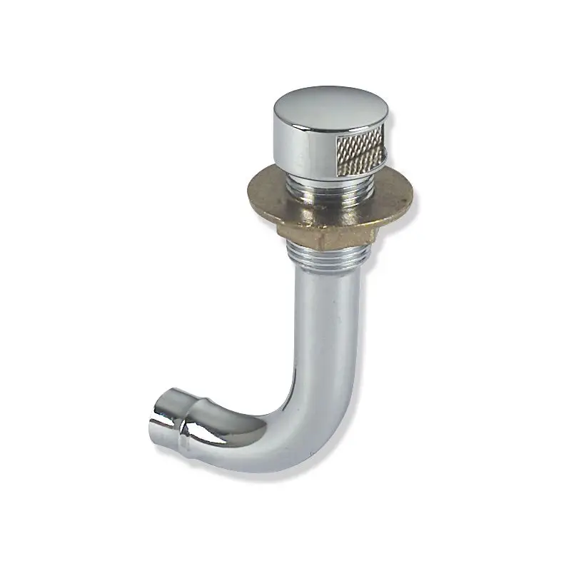 Ultime Pezzi Sfiati carburante in ottone argento cromato destro Ø 16 mm con reticella antifiamma - Foresti e Suardi