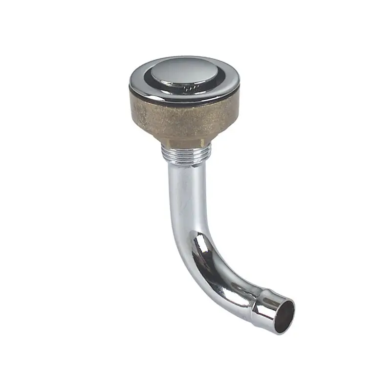 Reso Gratuito Sfiati carburante in ottone argento cromato destro Ø 22 mm - Foresti e Suardi con reticella antifiamma per installazione ad incasso