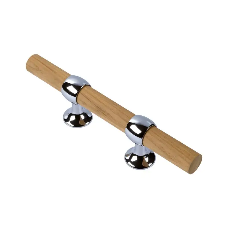 Novità Bitte in Ottone Argento Cromato 300 mm con Traversino in Legno - Accessorio Nautico di Qualità Foresti e Suardi per Vela e Barche