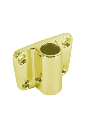 A Buon Prezzo Piastra Porta Scalmo Laterale in Ottone Giallo Lucido Ø 12 mm - Foresti e Suardi per Nautica e Vela