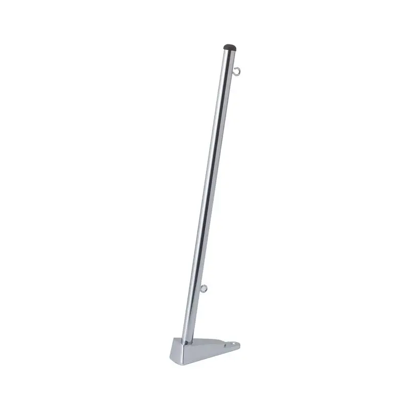 Offerta Speciale Porta Bandiera in Ottone Cromato Ø 13 mm 350 mm - Foresti e Suardi con Base per Vela e Nautica