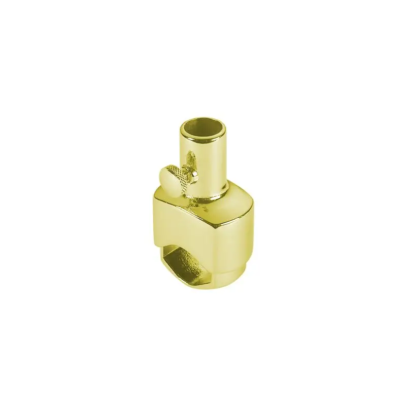 Spedito Oggi Supporto in ottone giallo lucido Ø 14 mm per asta - Foresti e Suardi