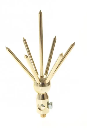 Parafulmine Sette Punte in Ottone Cantalupi - Protezione Elettrica per Imbarcazioni con Installazione Alta e Foro per Cavo di Ø 14 mm Offerta