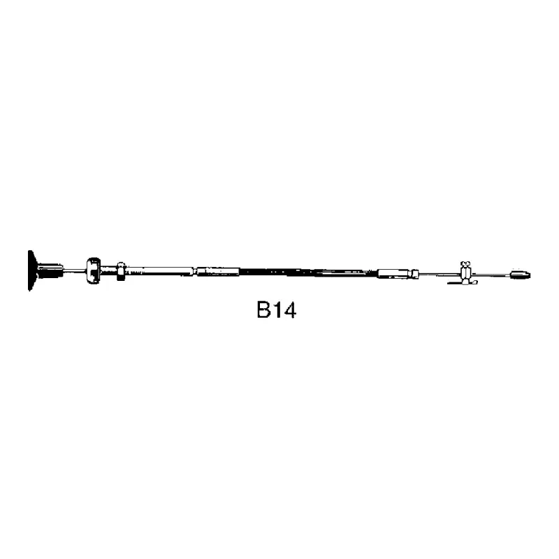 Cavo Stop B14 Ultraflex da 10' - Ø 7 mm per Motori Entrobordo e Applicazioni Versatili, Completo di Terminale e Piastrina Fissa Nuova Collezione
