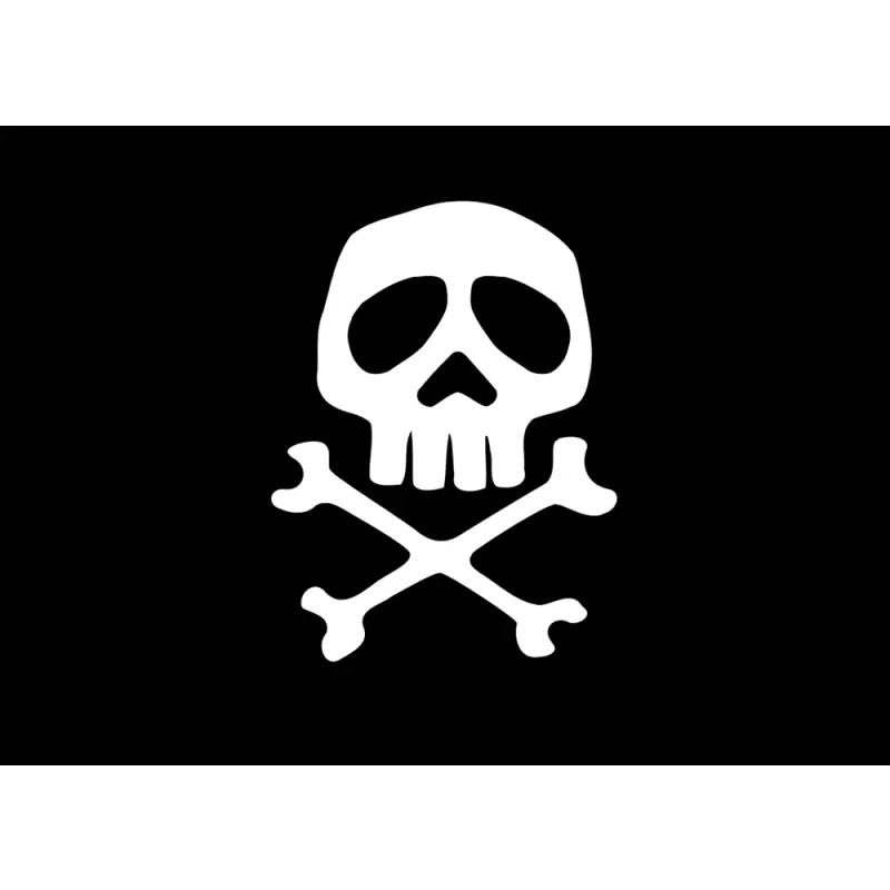 Bandiera Pirata in Poliestere 100% cm. 20x30 - Resistente e Adatta per la Nautica Must-Have