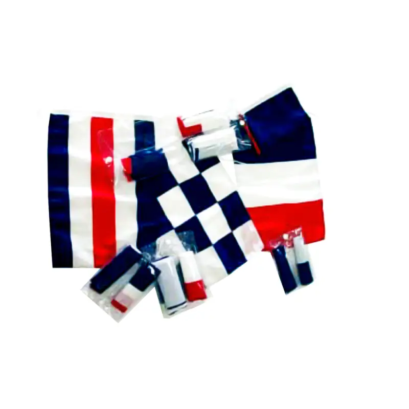 Promo Stagionale Bandiere Francesi Regolamentari 30x40 cm - Kit con Lettere N e C in Poliestere Stamina 100%