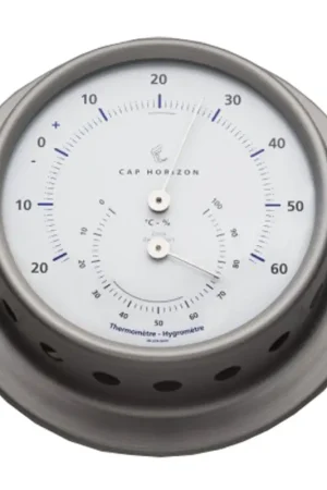 Termoigrometro Barigo Ø 85 mm in Acciaio Inox Satinato - Strumento di Bordo Nautico per Misurazione Umidità e Temperatura Compra Online
