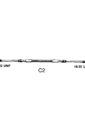 Cavo Telecomando Ultraflex C2 da 18' - Compatibile con Motori Entrobordo e Fuoribordo Ø 7 mm - Corsa 87 mm Affare