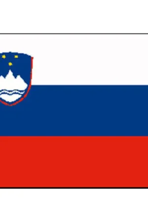 Bandiera Slovenia 30x45 cm in Tessuto Stamina di Poliestere 100% - Alta Qualità per Nautica e Vela Pagamento Sicuro