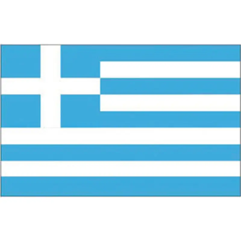 Bandiera Grecia in Tessuto Stamina di Poliestere 100% - Dimensioni 30x45 cm per Nautica e Decorazioni Marittime Consegna Rapida