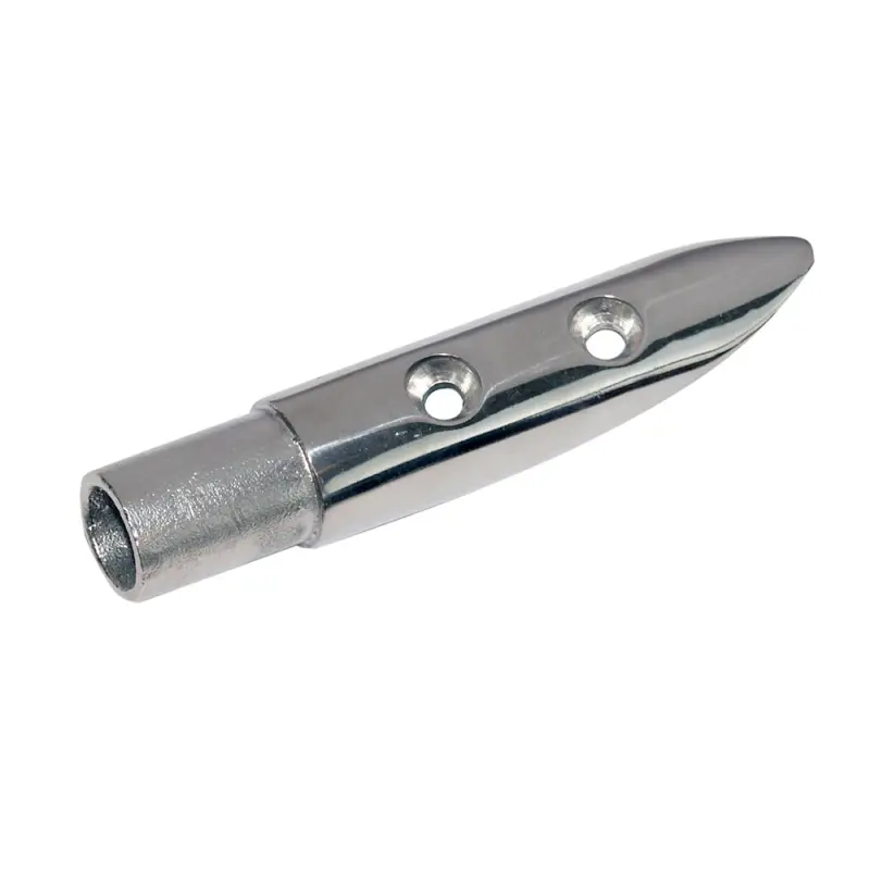 Base Inclinata in Acciaio Inox AISI 316 - 16° per Tubo Ø 20 mm - Lucidata a Specchio - Accessori Nautici Esclusivo