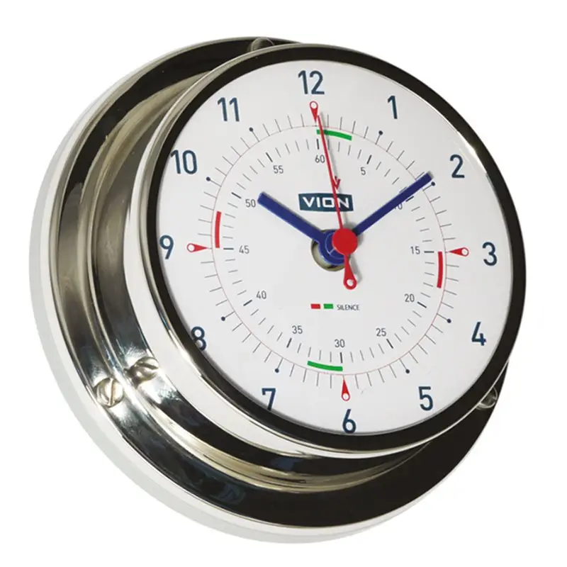 Ultime Pezzi Orologio da Barco in Acciaio Inox Ø 97 mm - Strumenti di Bordo Firmati Foresti e Suardi