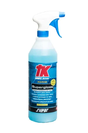 Promozione Supergloss Detergente per Vetrate Nautiche 0,75 Lt - Protettore Avanzato per Parabrezza, Oblò e Pannelli Solari Contro Salsedine e Calcare