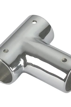 A Buon Prezzo Tee Ottone Cromato Inclinato 90° Ø 22 mm - Raccordo Nautico per Vela e Barche