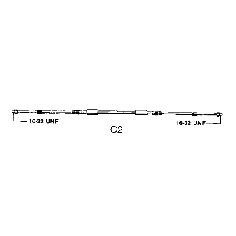 Cavo Telecomando C2 Ultraflex da 16' - Compatibile con Motori Entrobordo e Fuoribordo (Ø 7, Corsa 87 mm) Affare