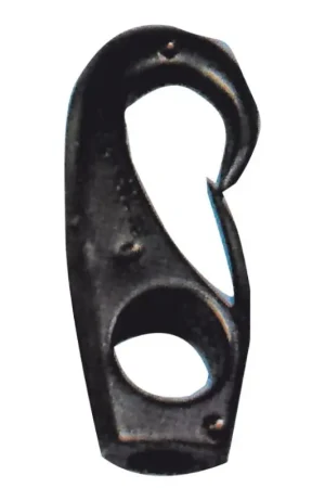Moschettone in Nylon Nero Ø 4 mm - Confezione da 20 Pz per Treccia Elastico - Ideale per Vela e Nautica Prezzo Conveniente