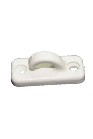 Bestseller Gancetto PVC Bianco Semichiuso con Foro Ø 10mm - Accessorio Nautico per Vela e Barche di Nuova Rade