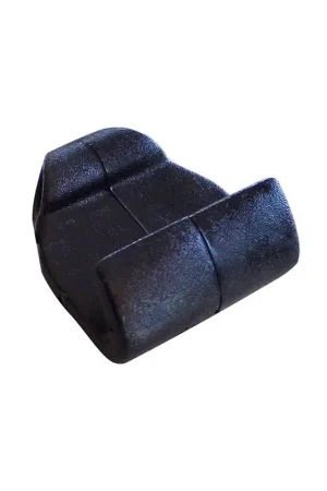 Affare Gancio in Nylon Nero per Gommoni - Compatibile con Treccia Elastica Ø mm. 6/8 - Confezione da 20 pz.