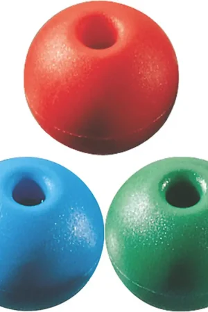 Più Venduto Pallina Terminale Bianca Ø 8 mm - Accessorio in Plastica Colorata per Cime e Trecce Nautiche