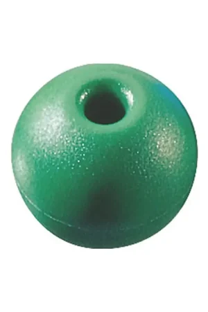 Pallina Terminale Verde Ø 8 mm - Accessorio in Plastica Colorata per Cime e Trecce Nautiche Consegna Rapida